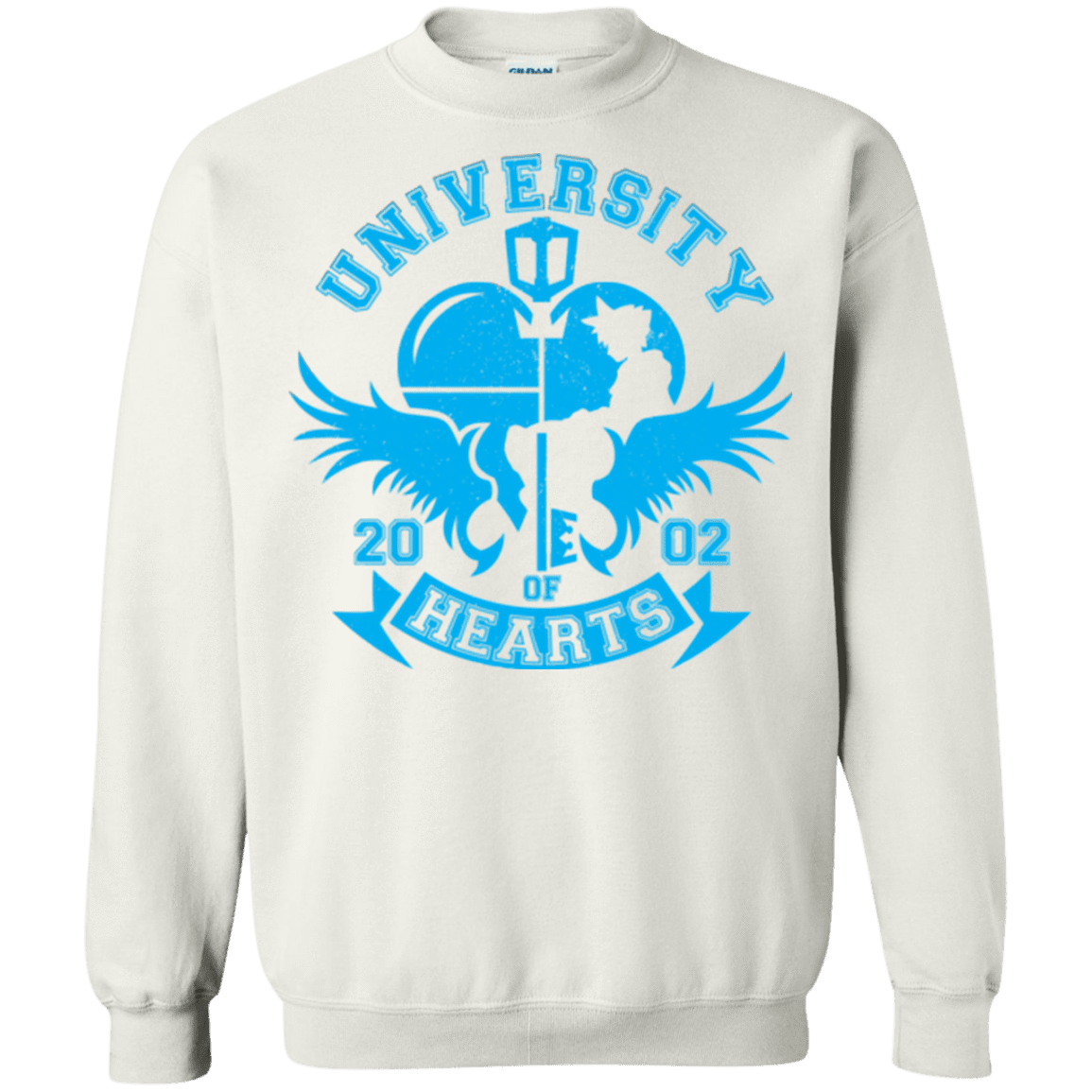 Sweatshirts White / Small University of Hearts Crewneck Sweatshirt