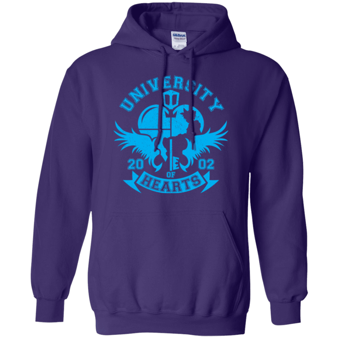 Sweatshirts Purple / Small University of Hearts Pullover Hoodie
