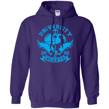 Sweatshirts Purple / Small University of Hearts Pullover Hoodie