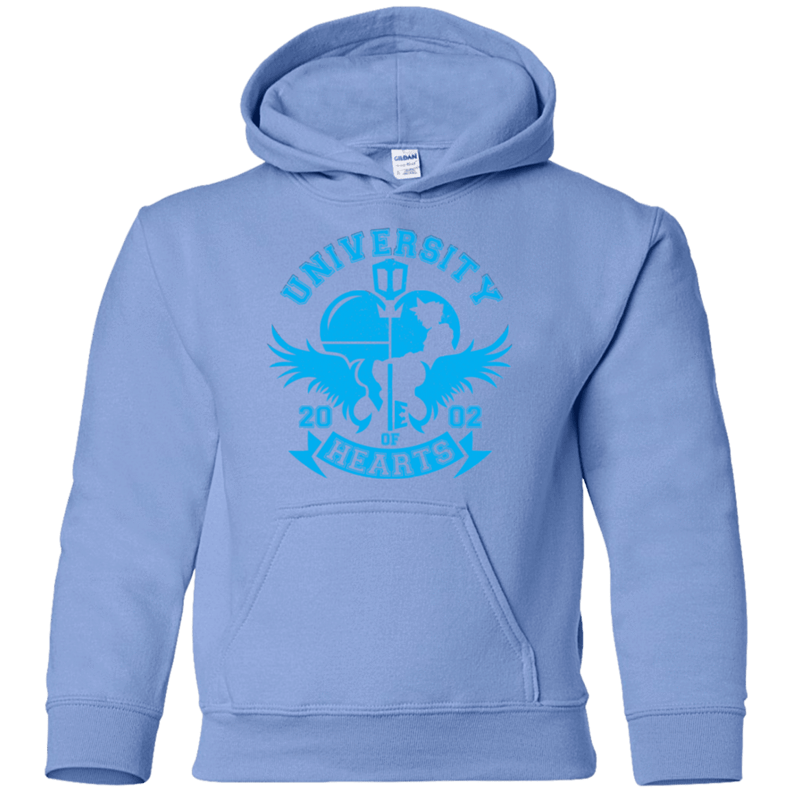 Sweatshirts Carolina Blue / YS University of Hearts Youth Hoodie