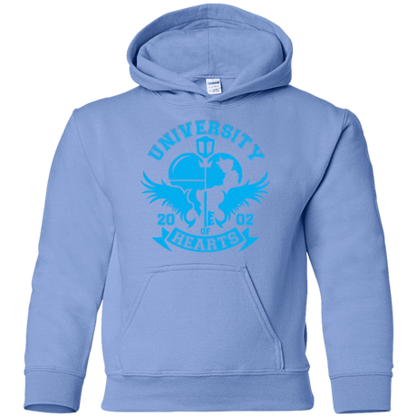 Sweatshirts Carolina Blue / YS University of Hearts Youth Hoodie
