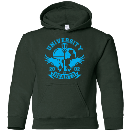 Sweatshirts Forest Green / YS University of Hearts Youth Hoodie