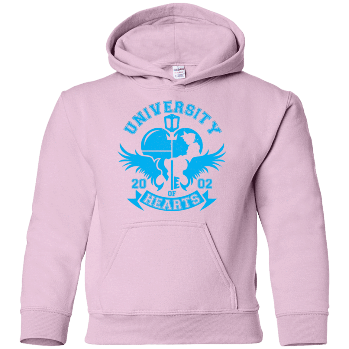 Sweatshirts Light Pink / YS University of Hearts Youth Hoodie