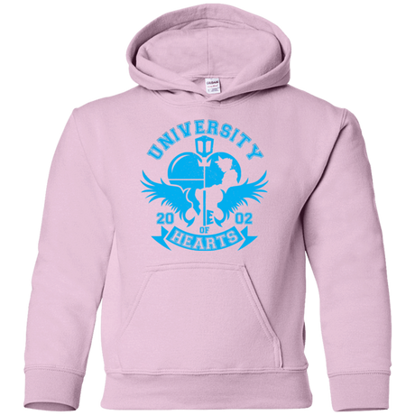 Sweatshirts Light Pink / YS University of Hearts Youth Hoodie