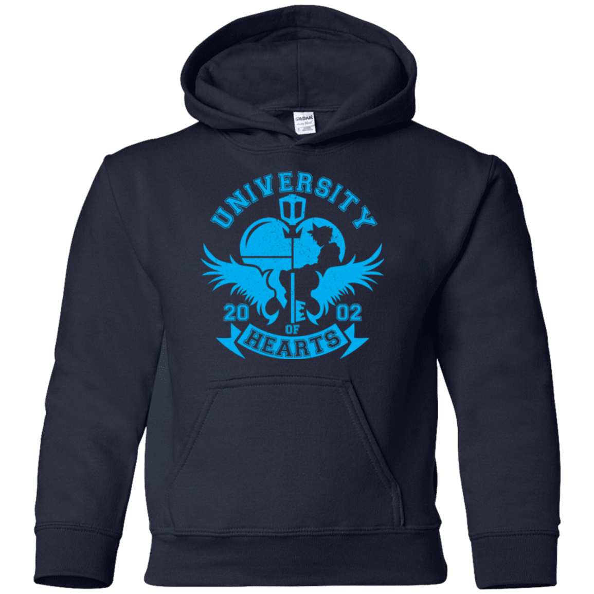 Sweatshirts Navy / YS University of Hearts Youth Hoodie