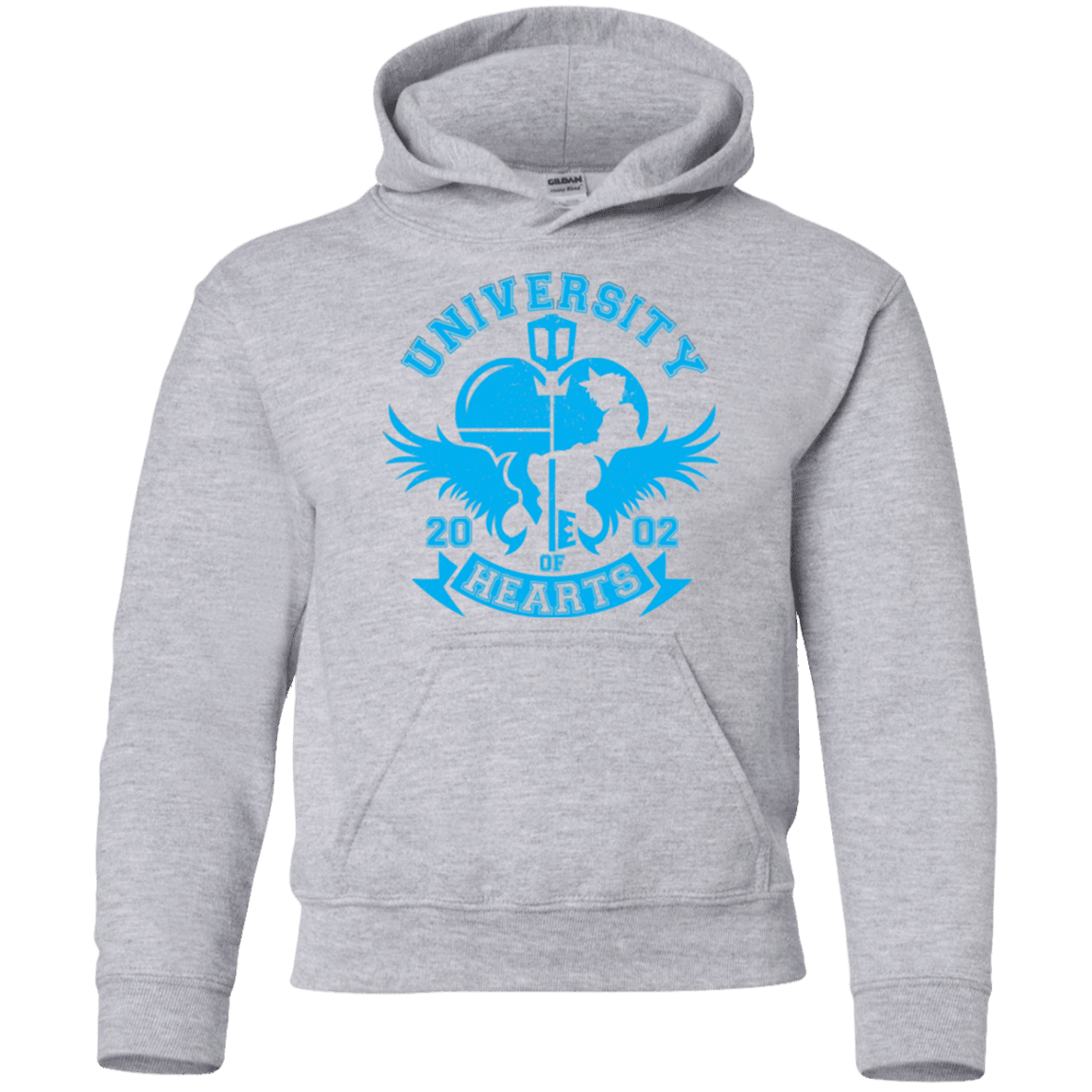 Sweatshirts Sport Grey / YS University of Hearts Youth Hoodie