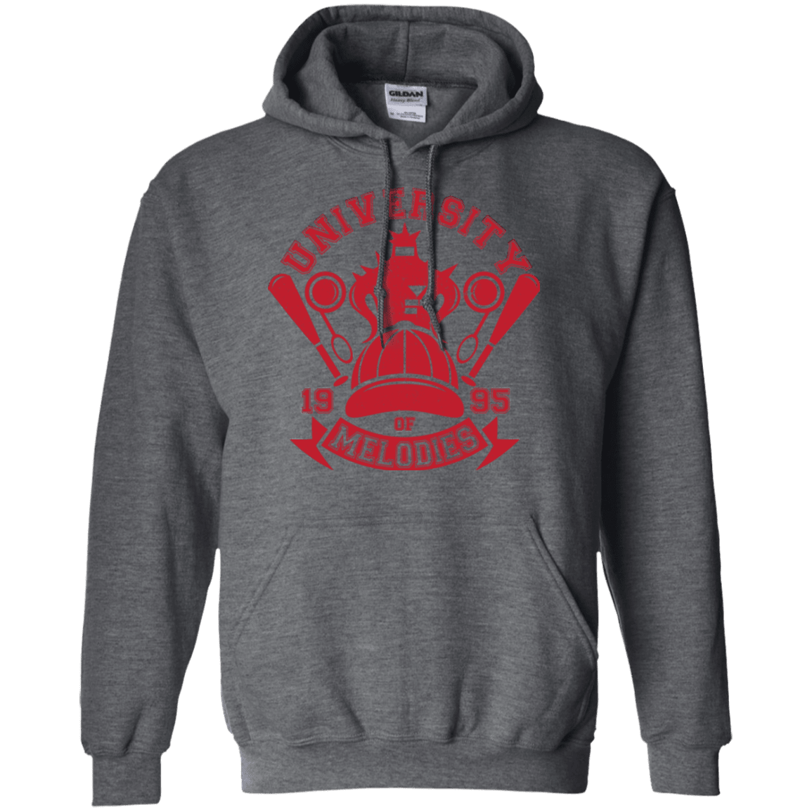 Sweatshirts Dark Heather / Small University of Melodies Pullover Hoodie