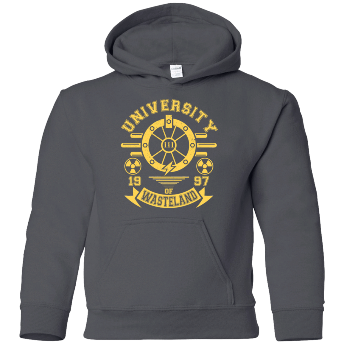 Sweatshirts Charcoal / YS University of Wasteland Youth Hoodie