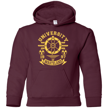 Sweatshirts Maroon / YS University of Wasteland Youth Hoodie