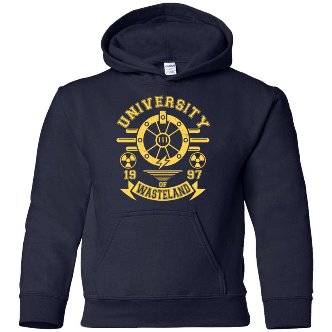 Sweatshirts Navy / YS University of Wasteland Youth Hoodie
