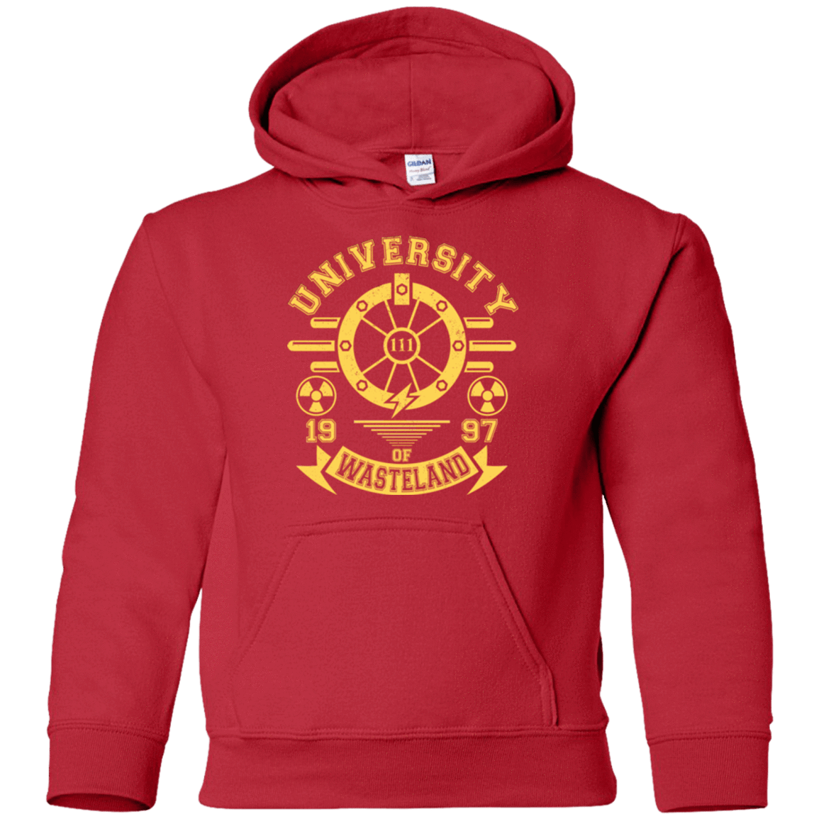 Sweatshirts Red / YS University of Wasteland Youth Hoodie