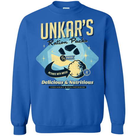 Sweatshirts Royal / Small Unkars Ration Packs Crewneck Sweatshirt