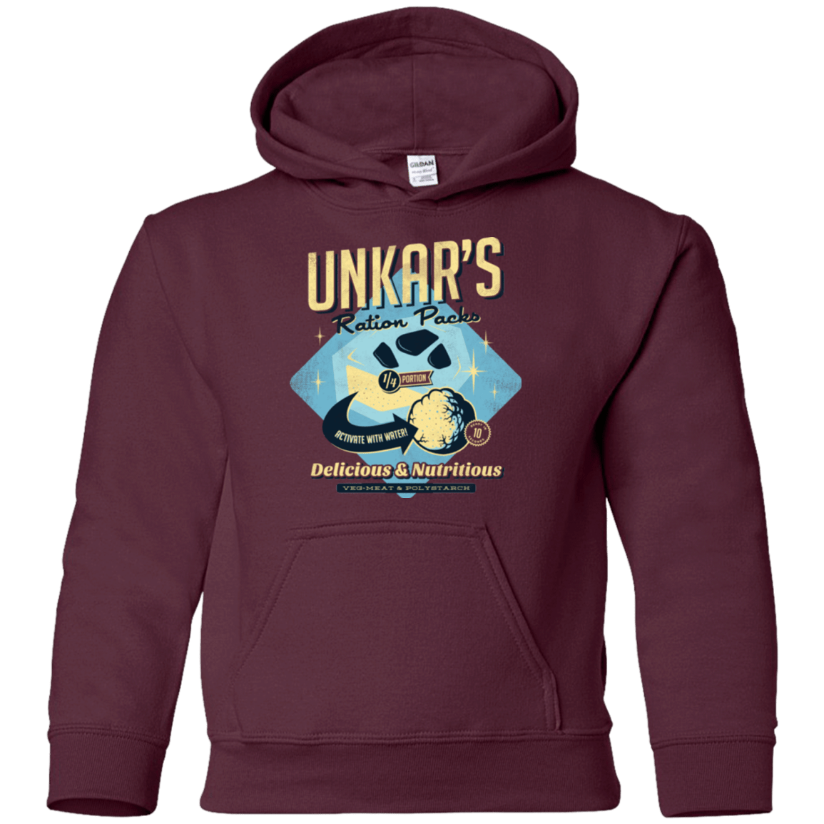 Sweatshirts Maroon / YS Unkars Ration Packs Youth Hoodie