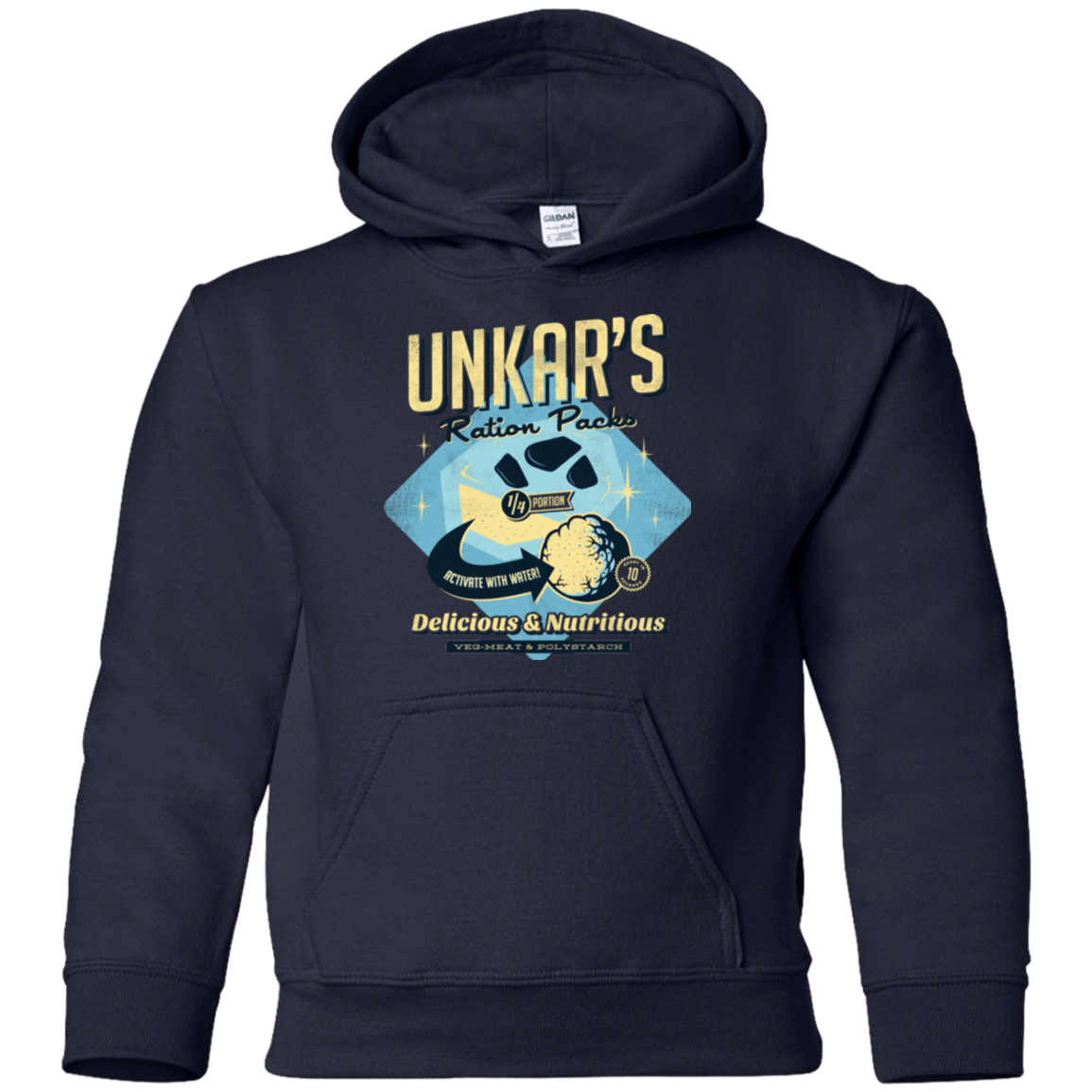 Sweatshirts Navy / YS Unkars Ration Packs Youth Hoodie