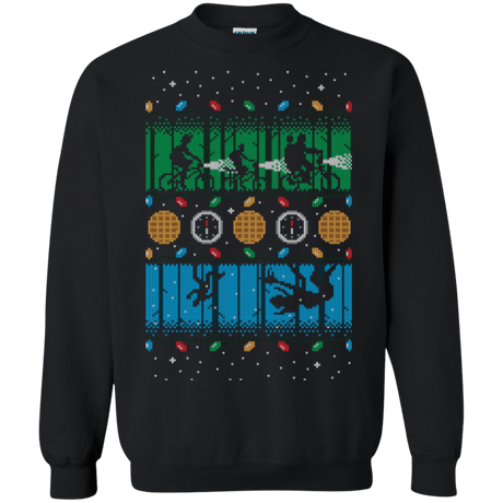 Sweatshirts Black / Small Upside Down Christmas Crewneck Sweatshirt
