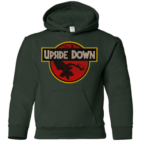 Sweatshirts Forest Green / YS Upside Down Youth Hoodie
