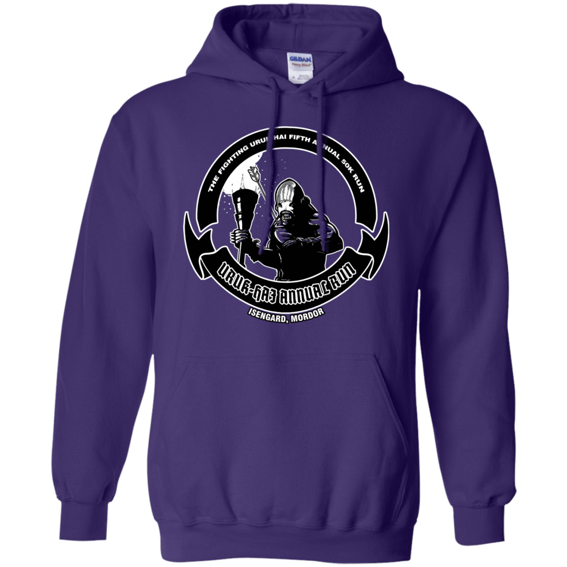 Sweatshirts Purple / S Uruk Hai Annual Run Pullover Hoodie