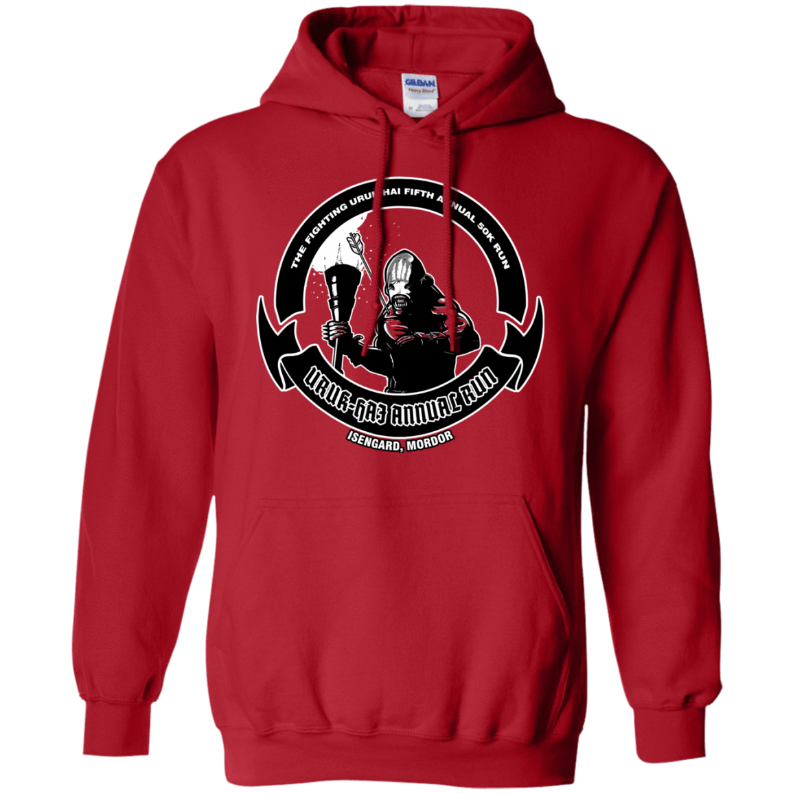 Sweatshirts Red / S Uruk Hai Annual Run Pullover Hoodie