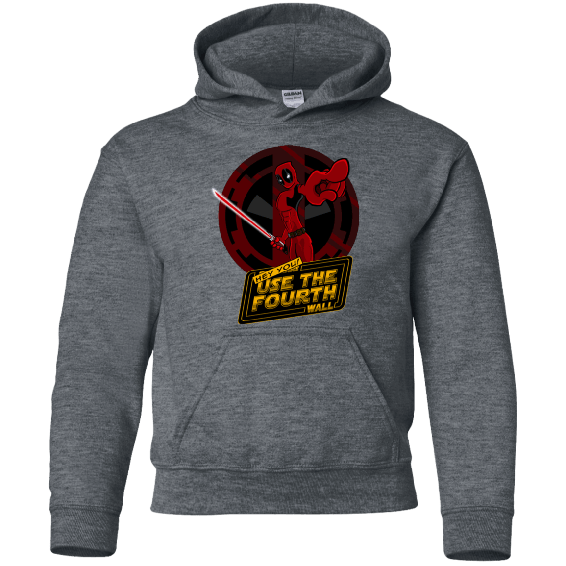 Sweatshirts Dark Heather / YS Use The Fourth Wall Youth Hoodie