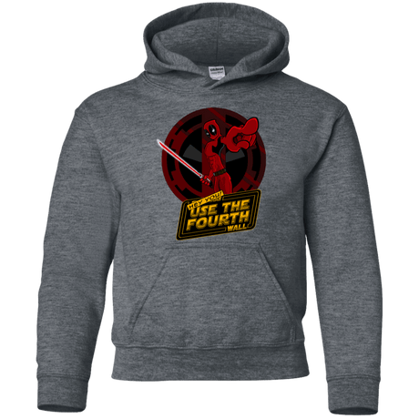 Sweatshirts Dark Heather / YS Use The Fourth Wall Youth Hoodie