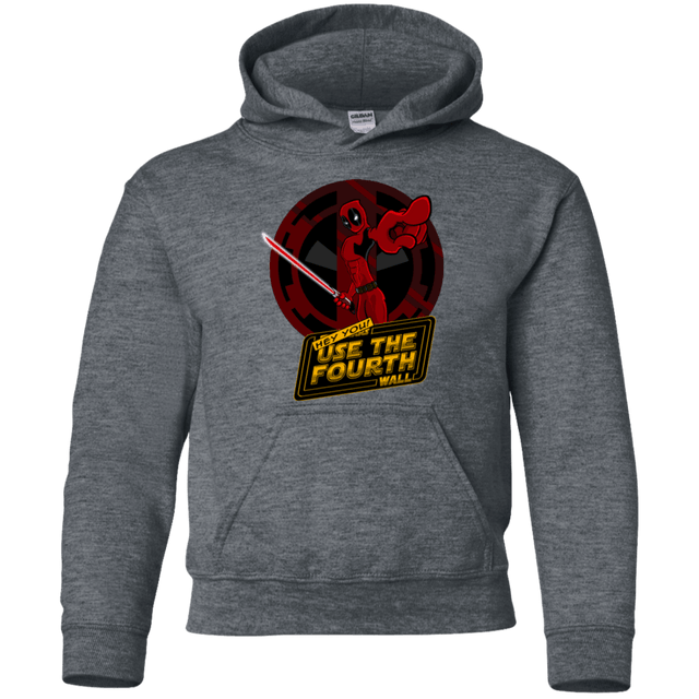 Sweatshirts Dark Heather / YS Use The Fourth Wall Youth Hoodie