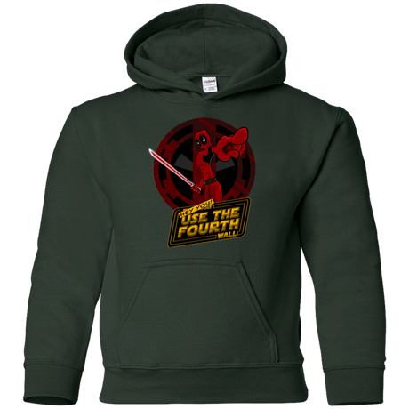 Sweatshirts Forest Green / YS Use The Fourth Wall Youth Hoodie