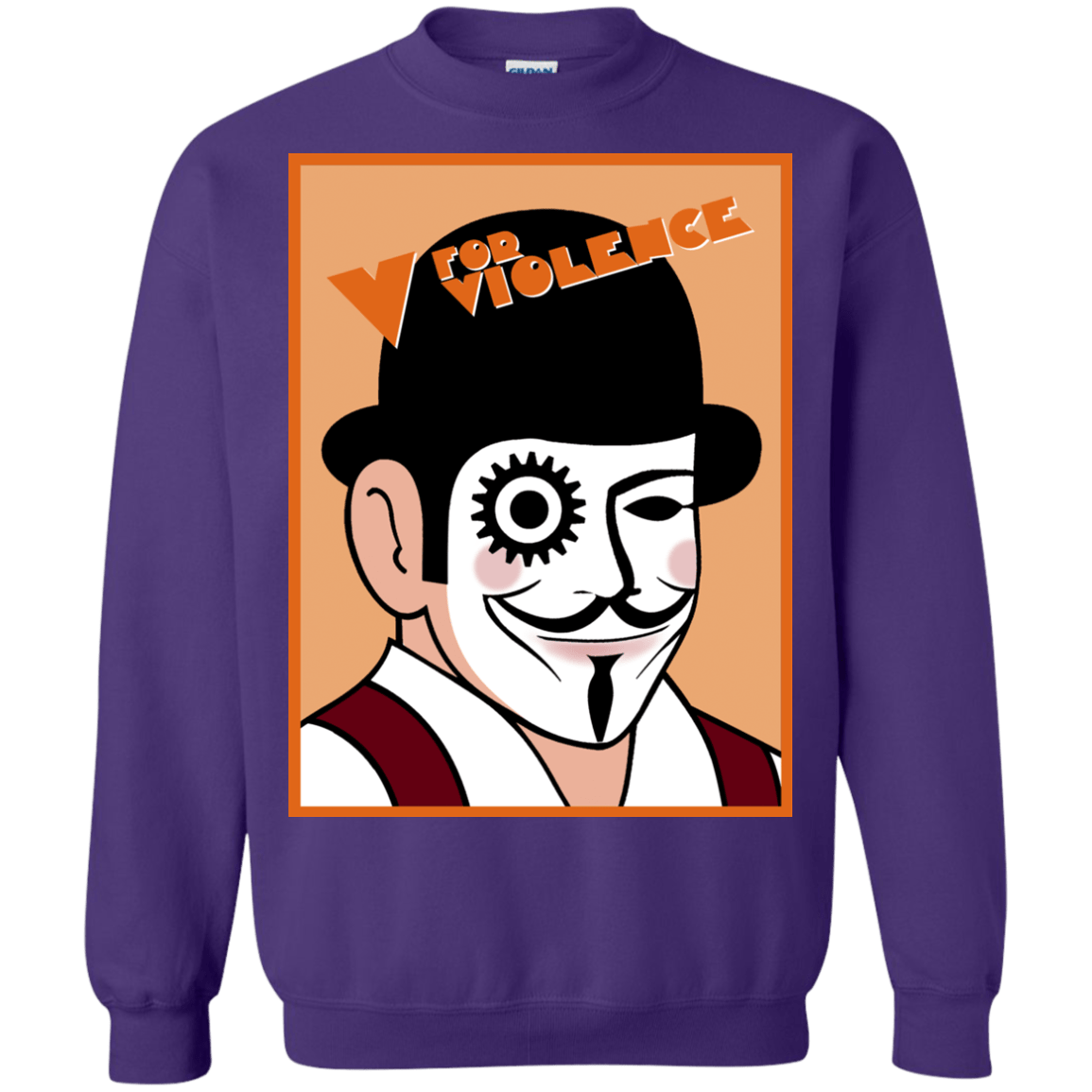 Sweatshirts Purple / Small V for Violence Crewneck Sweatshirt