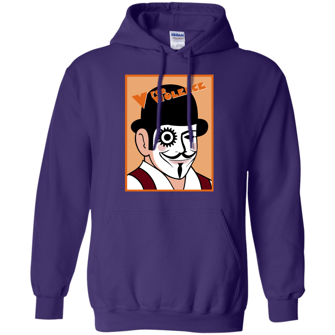 Sweatshirts Purple / Small V for Violence Pullover Hoodie