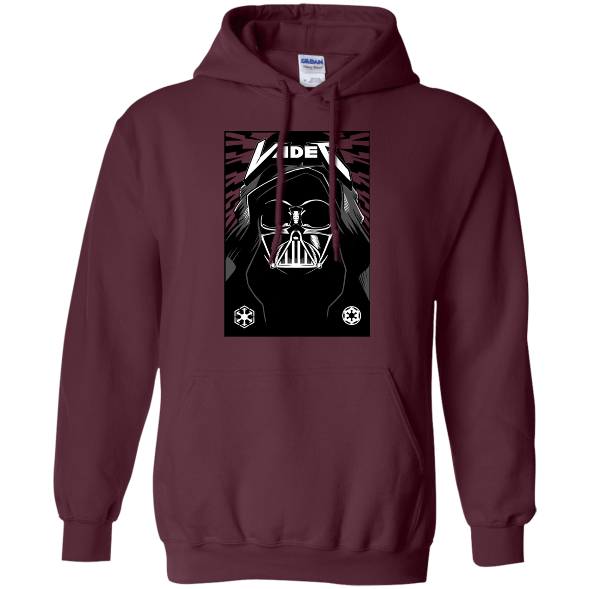 Sweatshirts Maroon / S Vader Rock Pullover Hoodie