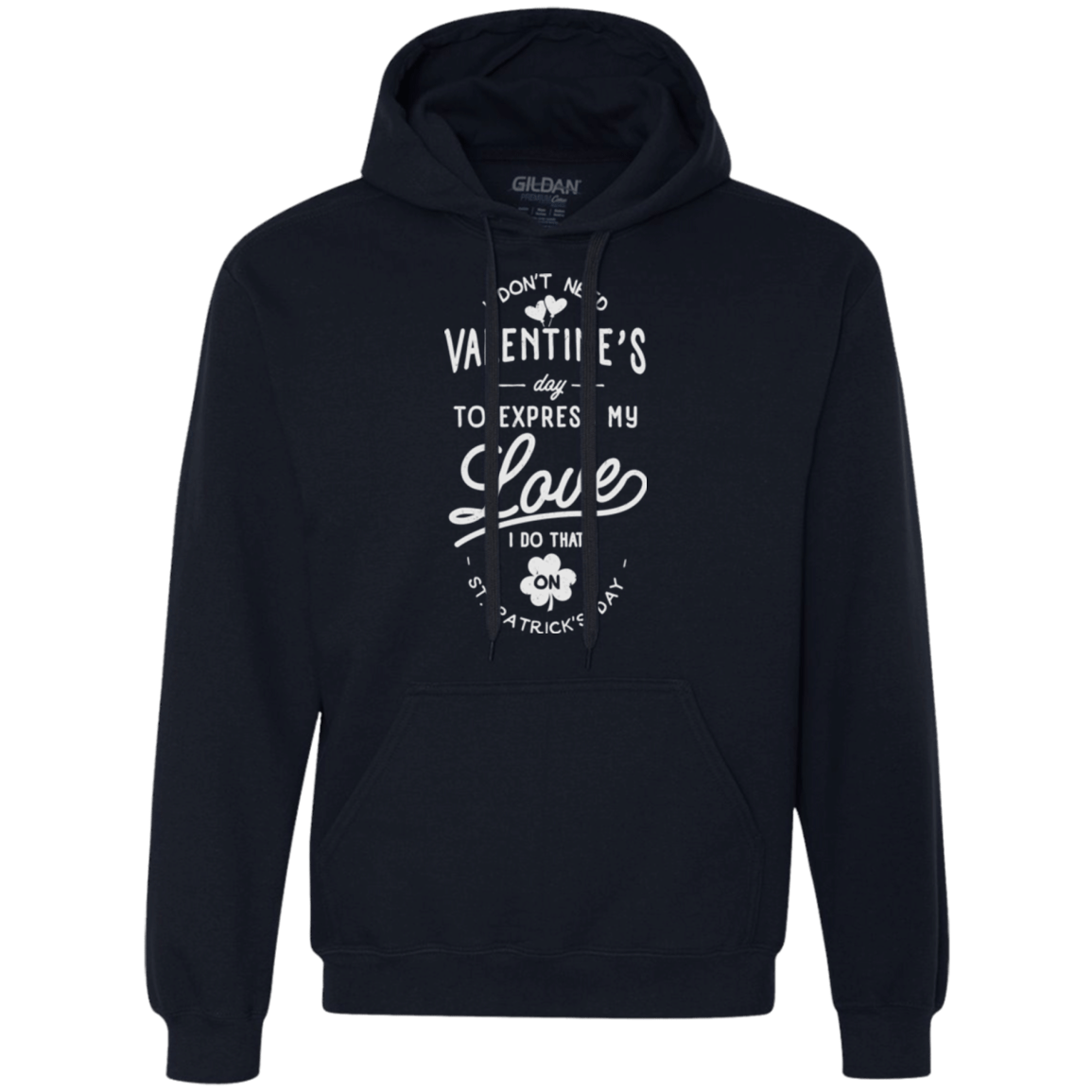 Sweatshirts Navy / Small Valentine's Day Premium Fleece Hoodie