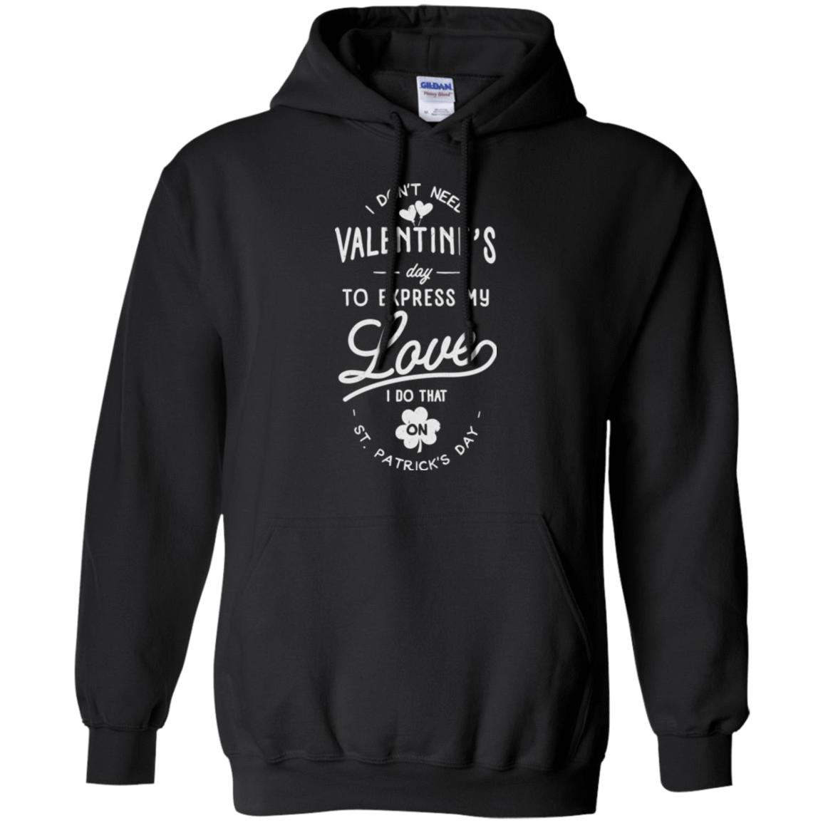 Sweatshirts Black / Small Valentine's Day Pullover Hoodie