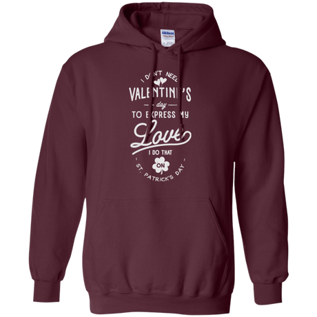 Sweatshirts Maroon / Small Valentine's Day Pullover Hoodie