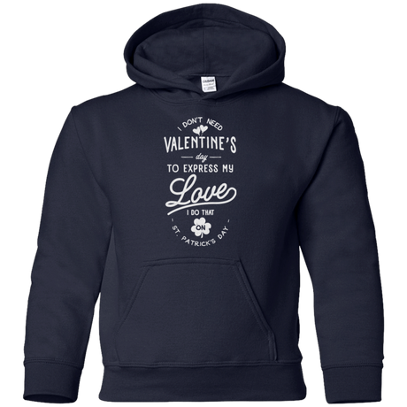 Sweatshirts Navy / YS Valentine's Day Youth Hoodie