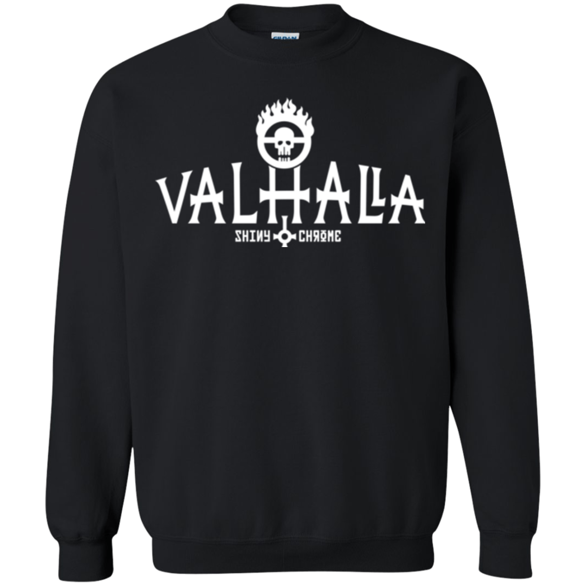 Sweatshirts Black / Small Valhalla Shiny & Chrome Crewneck Sweatshirt