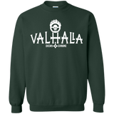 Sweatshirts Forest Green / Small Valhalla Shiny & Chrome Crewneck Sweatshirt