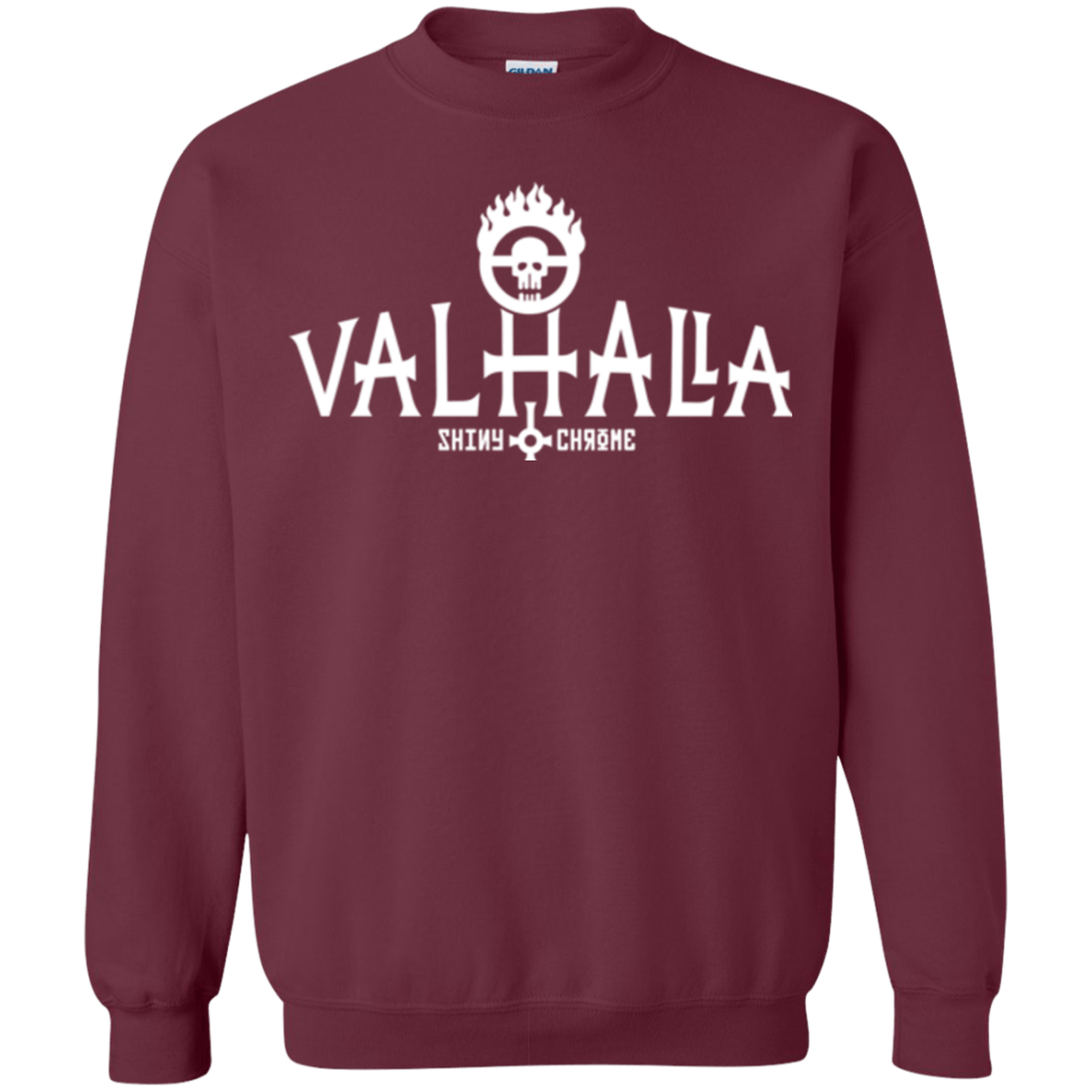Sweatshirts Maroon / Small Valhalla Shiny & Chrome Crewneck Sweatshirt