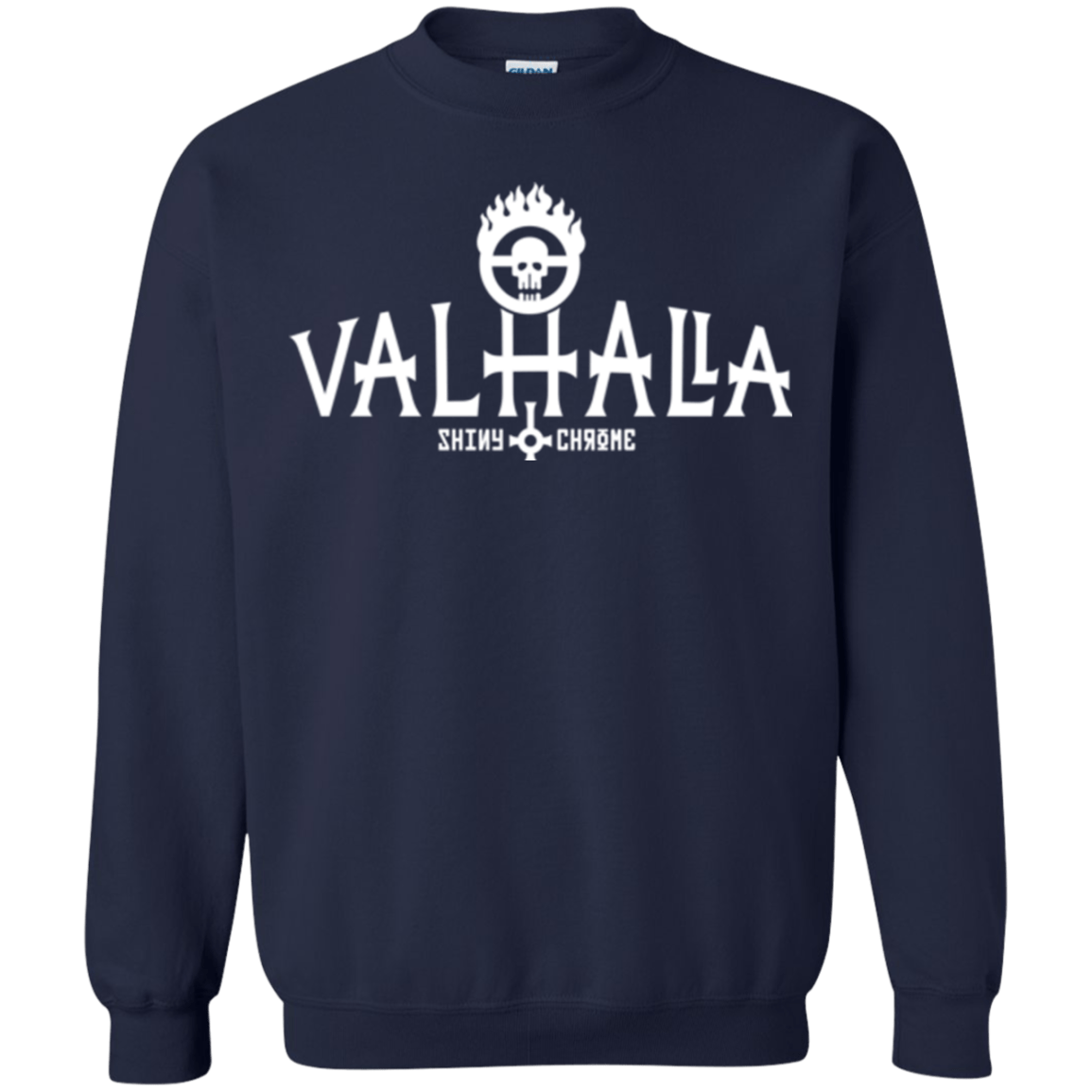 Sweatshirts Navy / Small Valhalla Shiny & Chrome Crewneck Sweatshirt