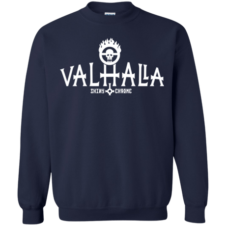 Sweatshirts Navy / Small Valhalla Shiny & Chrome Crewneck Sweatshirt