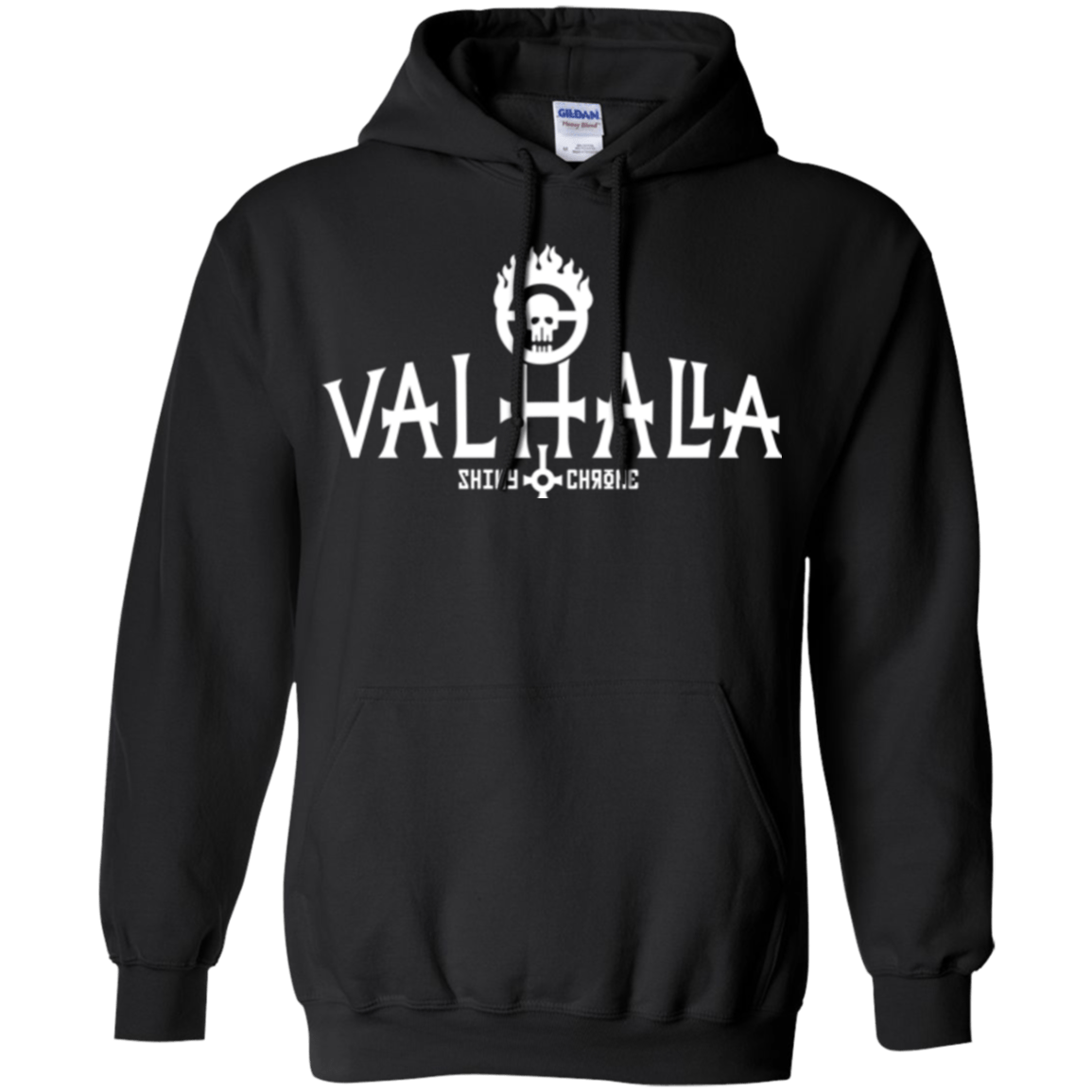 Sweatshirts Black / Small Valhalla Shiny & Chrome Pullover Hoodie