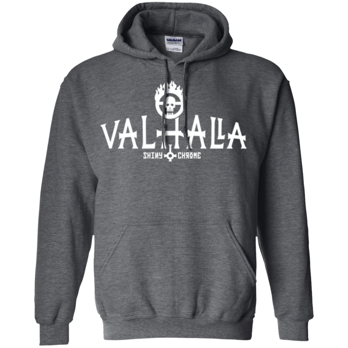 Sweatshirts Dark Heather / Small Valhalla Shiny & Chrome Pullover Hoodie