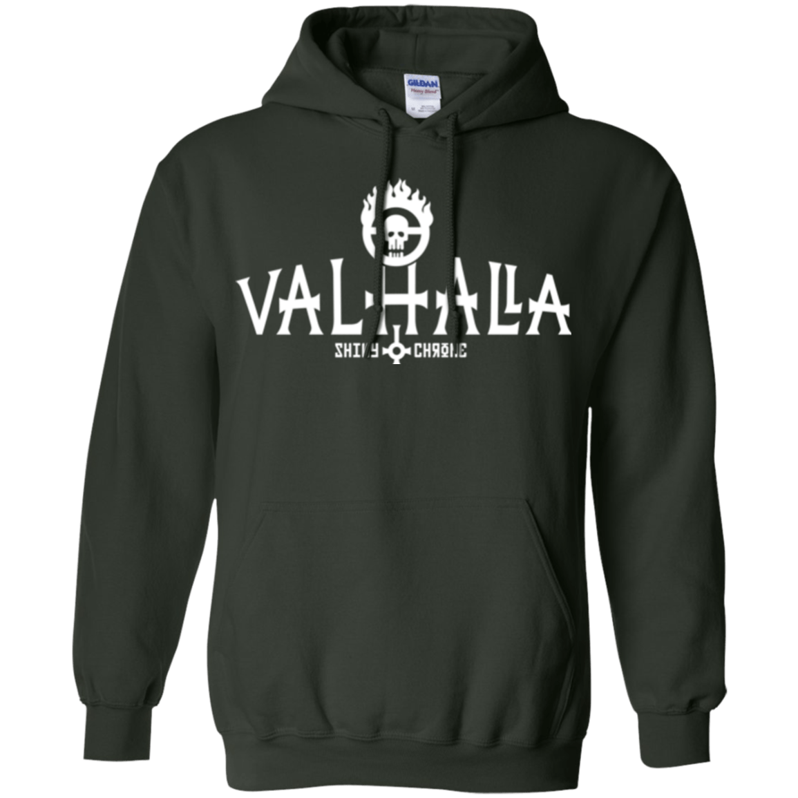 Sweatshirts Forest Green / Small Valhalla Shiny & Chrome Pullover Hoodie