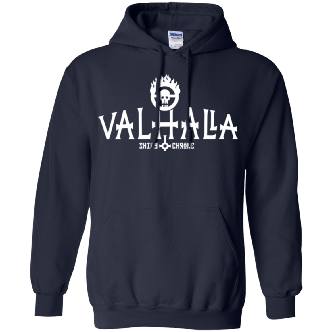 Sweatshirts Navy / Small Valhalla Shiny & Chrome Pullover Hoodie