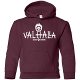 Sweatshirts Maroon / YS Valhalla Shiny & Chrome Youth Hoodie
