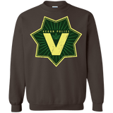 Sweatshirts Dark Chocolate / Small Vegan Police Crewneck Sweatshirt