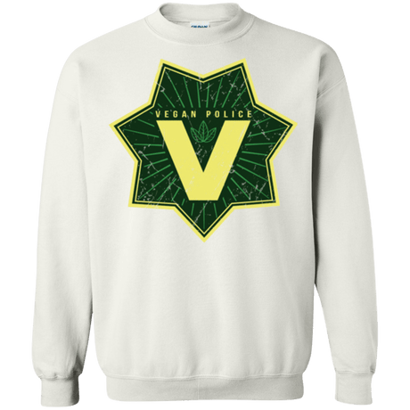 Sweatshirts White / Small Vegan Police Crewneck Sweatshirt
