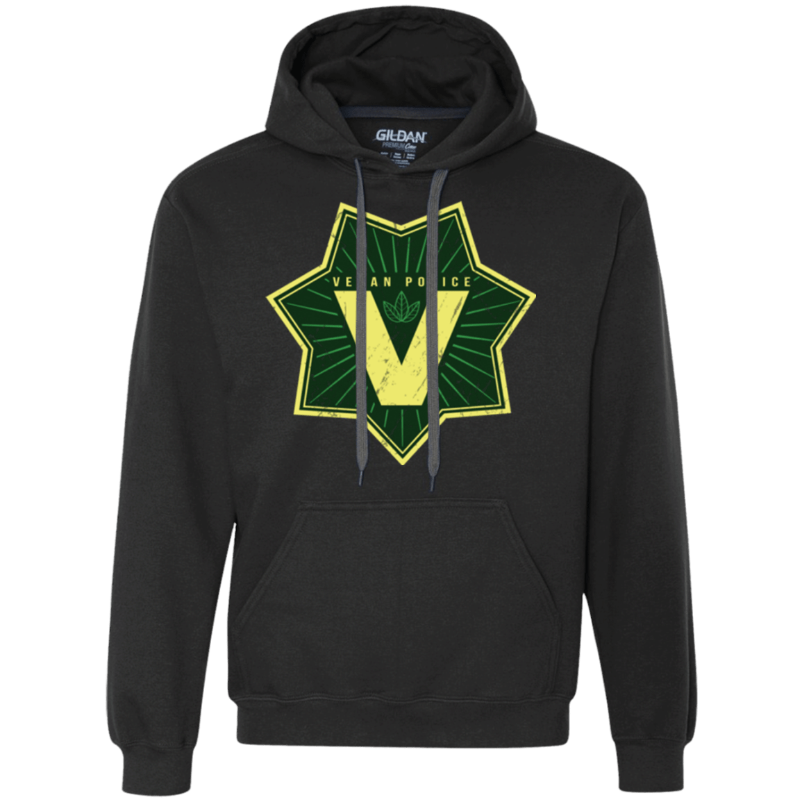 Sweatshirts Black / Small Vegan Police Premium Fleece Hoodie