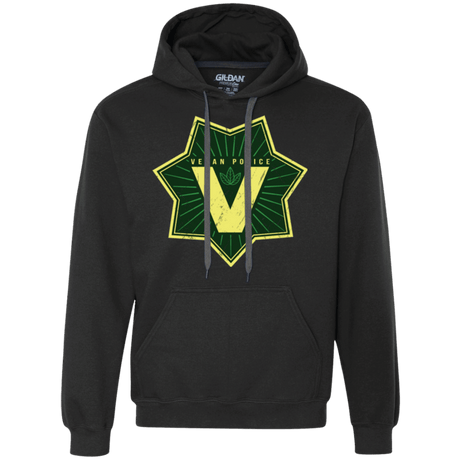 Sweatshirts Black / Small Vegan Police Premium Fleece Hoodie