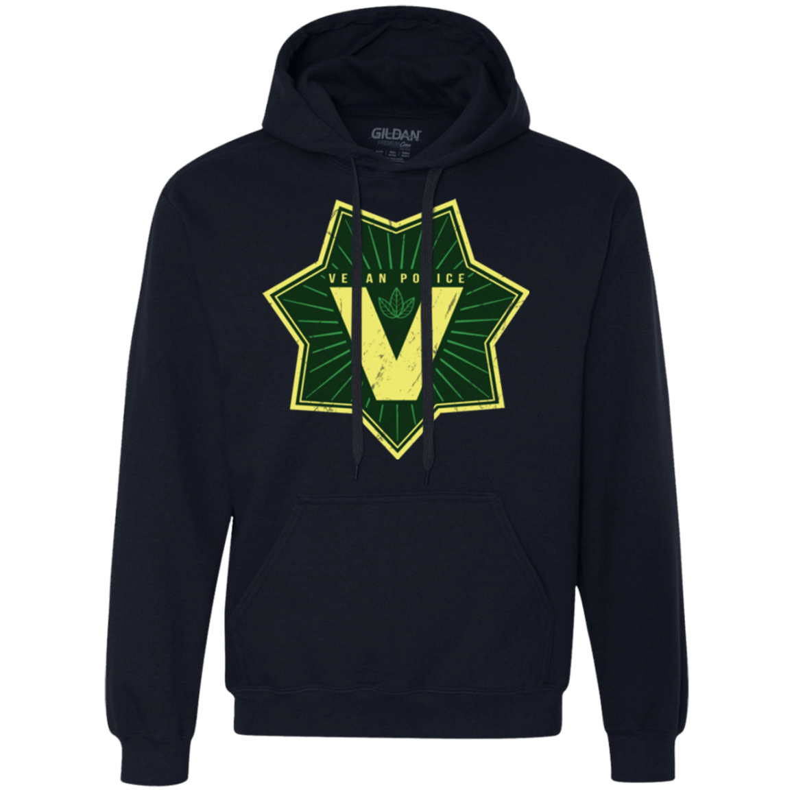 Sweatshirts Navy / Small Vegan Police Premium Fleece Hoodie
