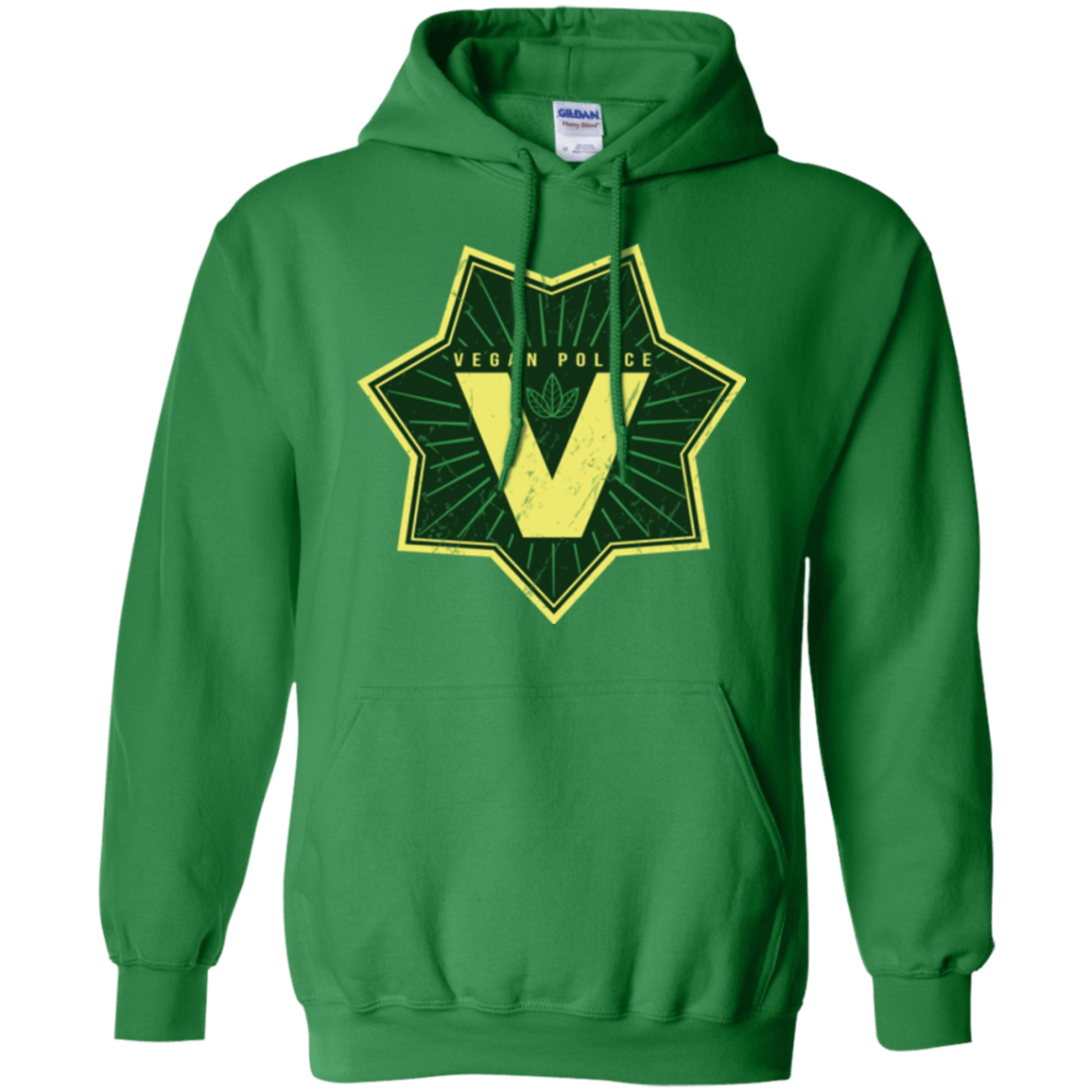 Sweatshirts Irish Green / Small Vegan Police Pullover Hoodie