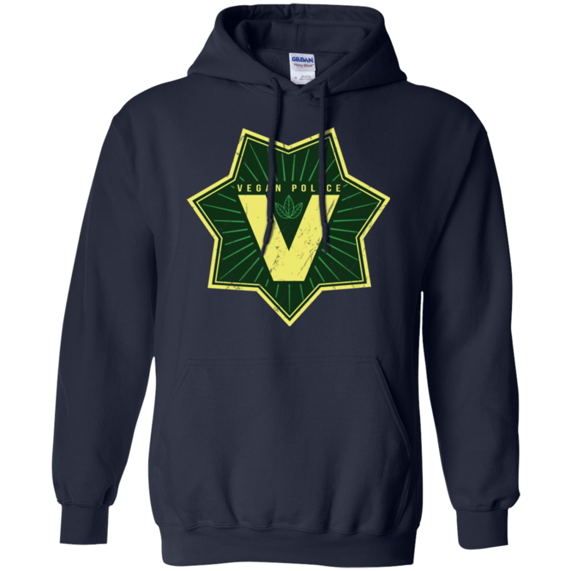 Sweatshirts Navy / Small Vegan Police Pullover Hoodie